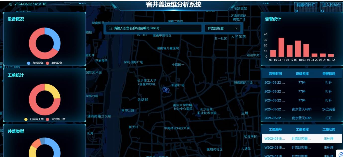 湖南csgo电竞比分网智能井盖综合管理平台功能介绍